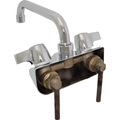 Bk Resources 4" O.C.WorkForce shallow splash mount Faucet With 14" Swing Spout BKF-W2-16-G